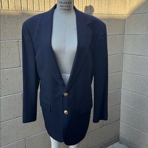 RALPH LAUREN | Vintage Men's 42R Eggplant Wool Coat Jacket USA Made Union Made